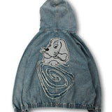 GALFY-ぐるグニャデニムパーカー