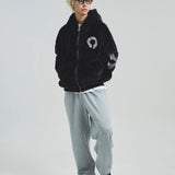 GA CROSS-EMBLEM FUR BLOUSON