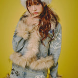 GALFY-ぎゃるちゃんファーデニムJKT