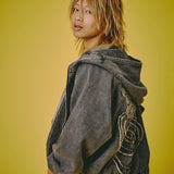 GALFY-ぐるグニャデニムパーカー