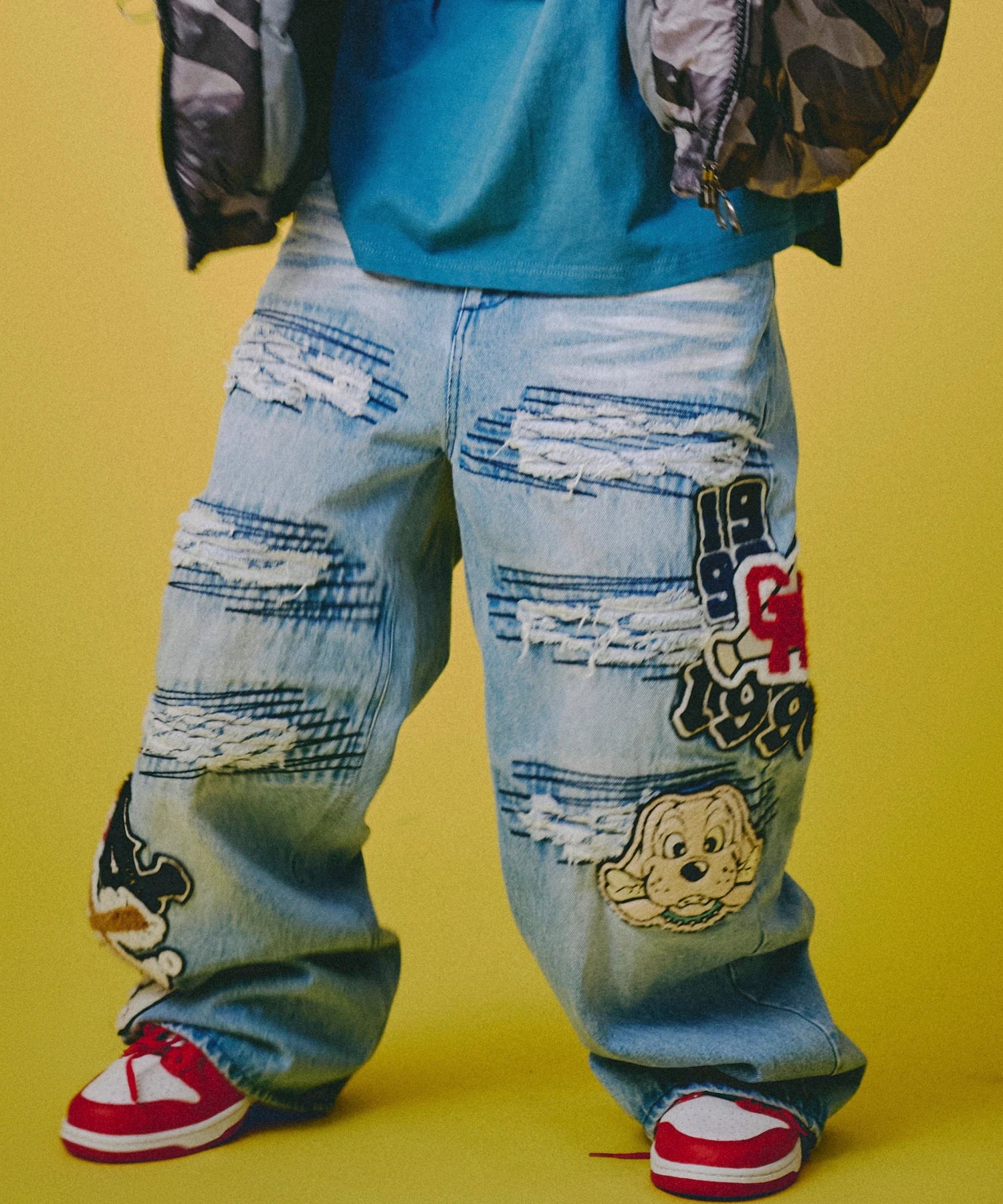 GALFY-ワッペンだらけデニム