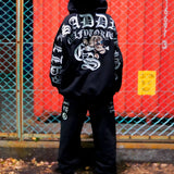 GA×GALFY-安心の背中ロゴのジップパーカー