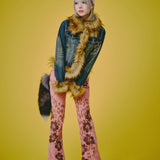 GALFY-ぎゃるちゃんファーデニムJKT