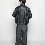 SKOOKUM/LAMB レザー　ブルゾン