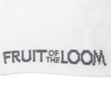 FRUIT OF THE LOOM ﾍﾞｰｼｯｸ平編刺繍ｸｫｰﾀｰｿｯｸｽ 3足ﾊﾟｯｸ