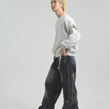 GA SUEDE EMBOSS CREW
