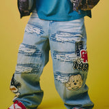 GALFY-ワッペンだらけデニム