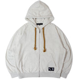 GA LEOPARD-LOGO ZIP HOODIE