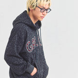 GA STONE 柄ZIP HOODIE
