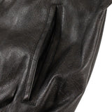 FUBU-Faux Leather Studs Patch Jacket