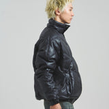 FDU/RITZ- PU Leather V-Down JKT SMU