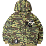 GA×GALFY-安心の背中ロゴのジップパーカー