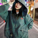 GA×GALFY-安定の別注デニムフードジャケット