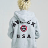 AVIREX -VARSITY LOGO SWEAT PARKA