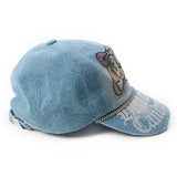 GALFY×KITTY-キラキラデニムキャップ