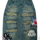 GALFY-ワッペンだらけデニム