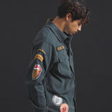 B-TRS-Lips&Tongue カットオフワッペンシャツJKT