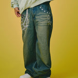 GALFY/ガルフィー ジャラジャラギャル男デニム