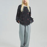 B-TRS-Lips&Tongue-ダメージグランジニット