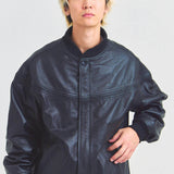 Town craft leather derby jacket