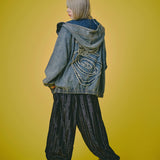 GALFY-ぐるグニャデニムパーカー