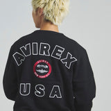 AVIREX -VARSITY LOGO CREW SWEAT