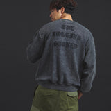 B-TRS-Lips&Tongue ラインストーン-クルースウェット