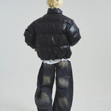 FUBU-GA別注 PU Puffer Jacket