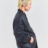 Town craft leather derby jacket