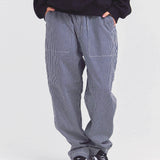 GUNG HO EAZY FATIGUE PANTS -BLACK DENIM/HICKORY-