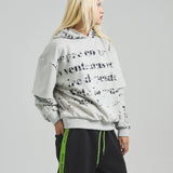 GA SUEDE LAYERED LOGO HOODIE