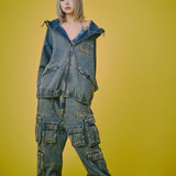 GALFY-ぐるグニャデニムカーゴ