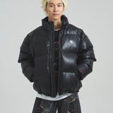 FUBU-GA別注 PU Puffer Jacket