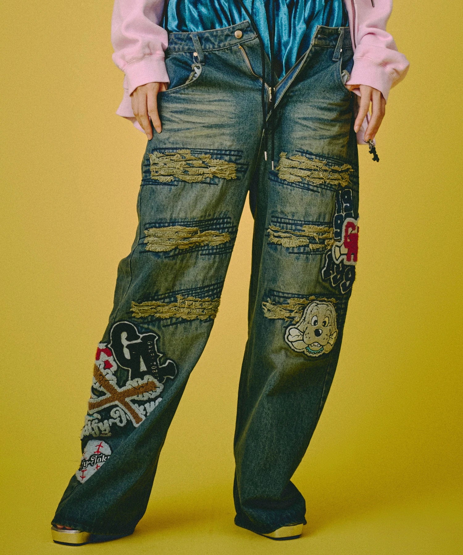 GALFY-ワッペンだらけデニム