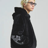 GA CROSS-EMBLEM FUR BLOUSON