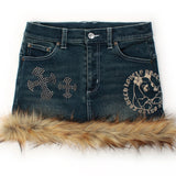 GALFY-ぎゃるちゃんファーデニムミニ