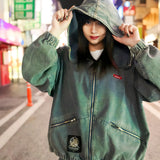 GA×GALFY-安定の別注デニムフードジャケット