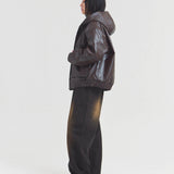 JE-ビンテージPU　A-2タイプ パーカー