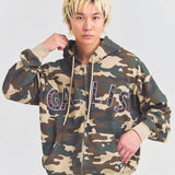 GA STONE 柄ZIP HOODIE