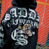 GA×GALFY-安心の背中ロゴのジップパーカー