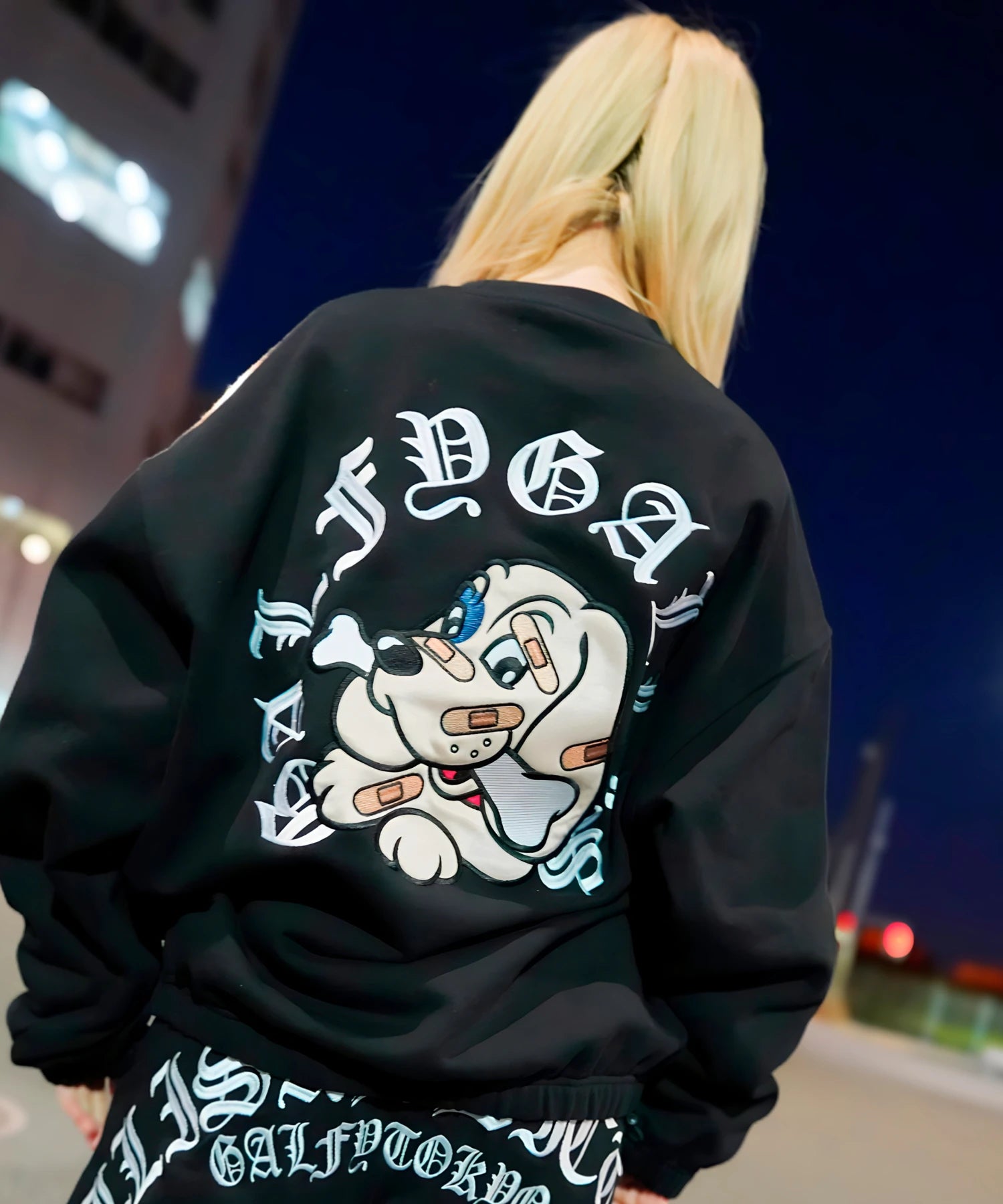 GA×GALFY-安心のサークルロゴクルースウェット