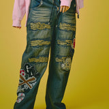 GALFY-ワッペンだらけデニム