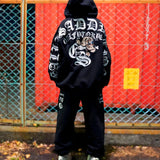 GA×GALFY-安心ロゴのスウェットパンツ