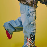 GALFY-ワッペンだらけデニム