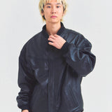 Town craft leather derby jacket