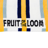 FRUIT OF THE LOOM ﾎﾞｰﾀﾞｰ刺繍 ｸﾙｰｿｯｸｽ 3足ﾊﾟｯｸ