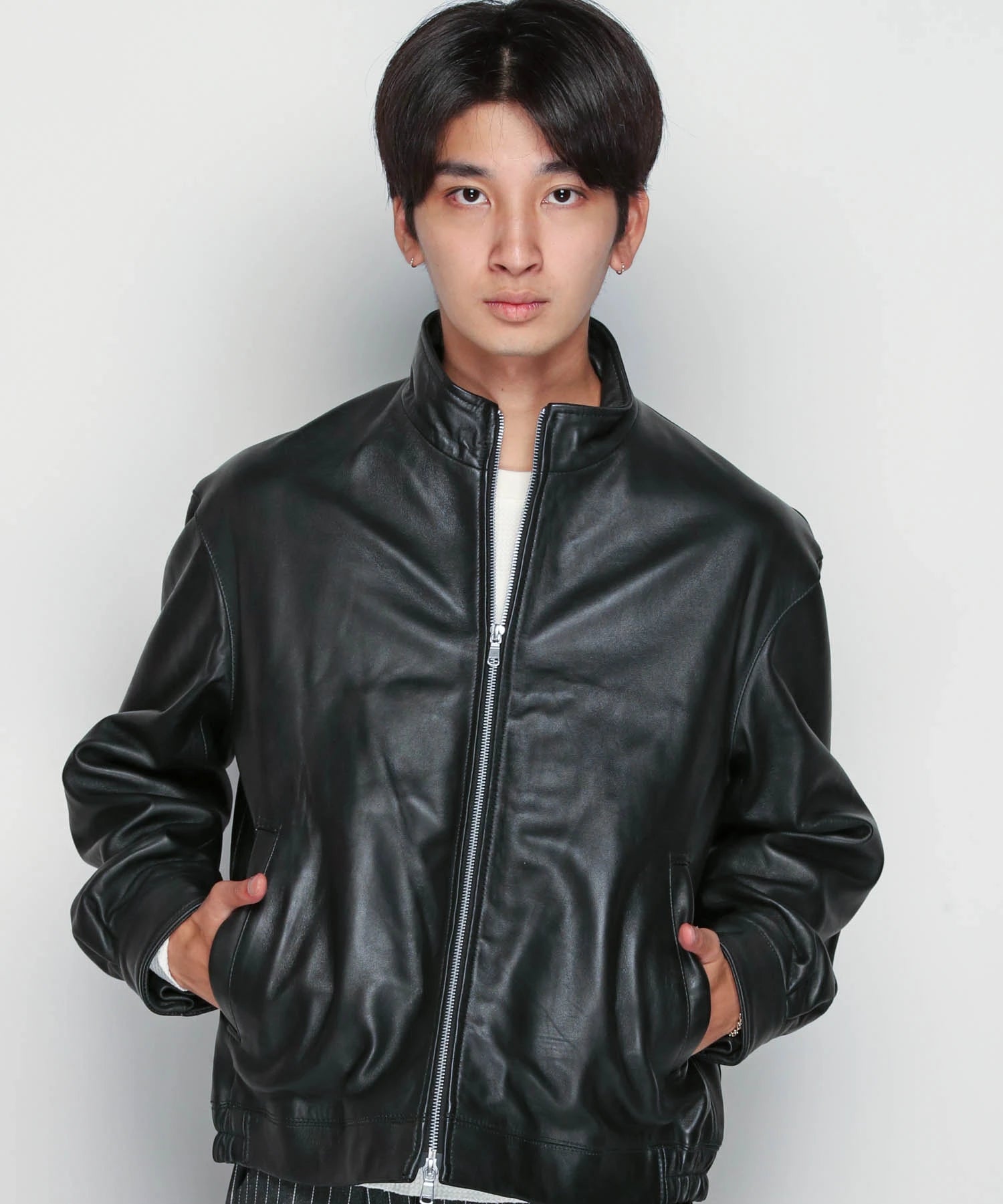 SKOOKUM/LAMB レザー　ブルゾン