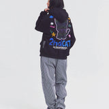 GUNG HO EAZY FATIGUE PANTS -BLACK DENIM/HICKORY-