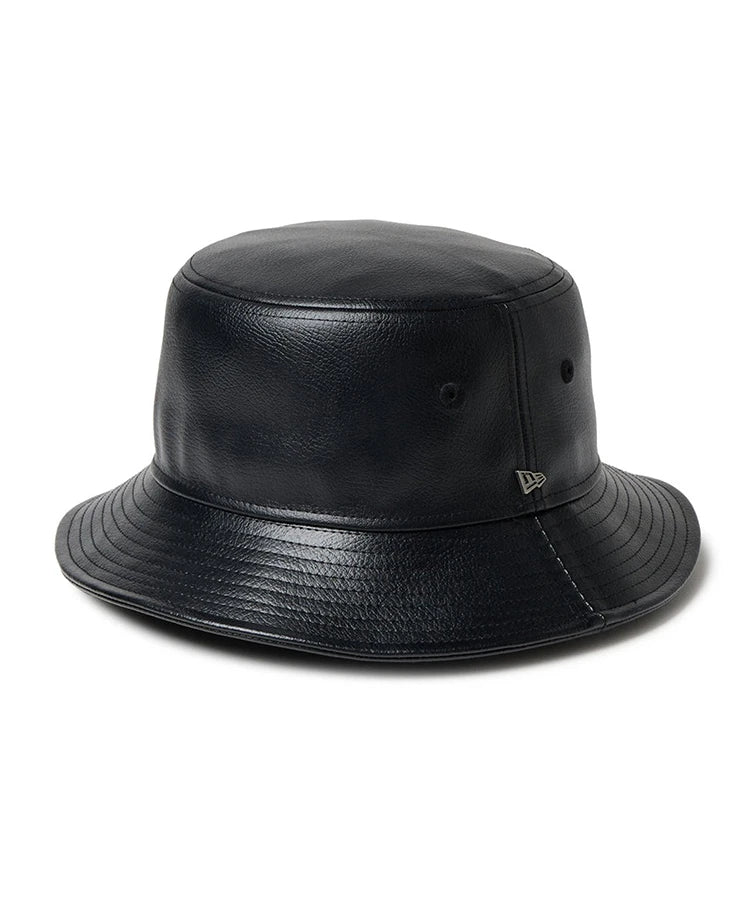 NEWERA-BUCKET-01 SYNTHETIC LEATHER BLK