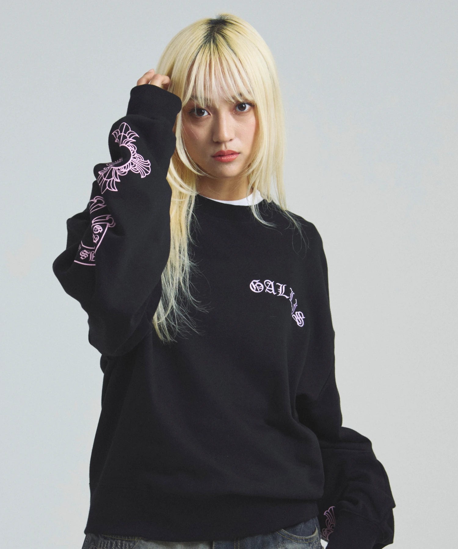 GA COLOR刺繍&PRINT CREW